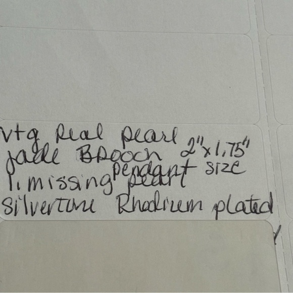 Vintage Jade and real pearl pendant/brooch - Picture 9 of 9